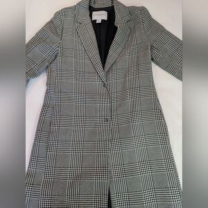 Carolina Belle Black and White Checkered Houndstooth Jacket